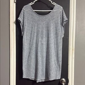 Victoria’s Secret Sheer Striped Low Back Tunic/Coverup Size: L